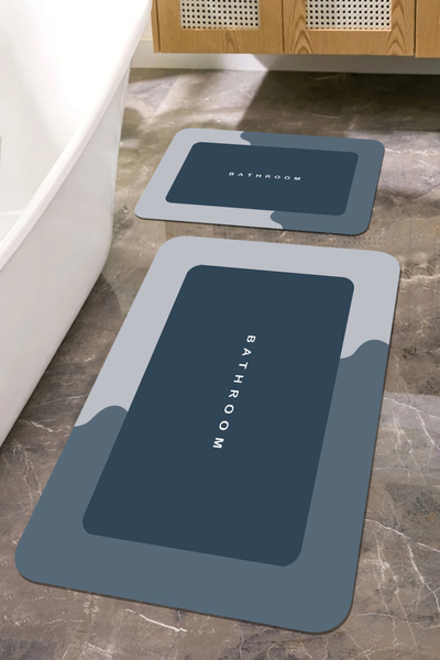 dekorug Digital Printing Bathroom Mat Set Dimensions (40X60-60X100)