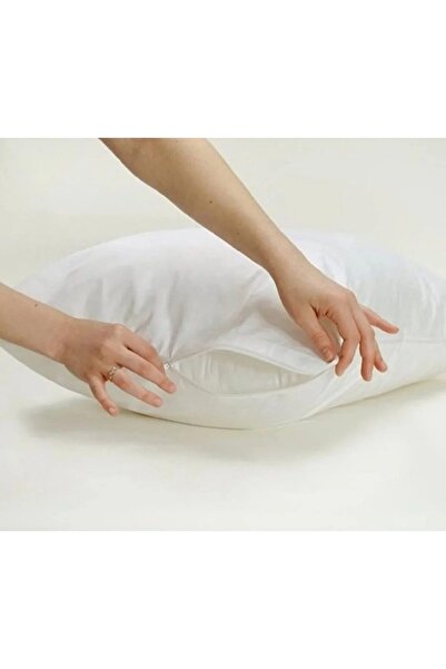 ENESSA Бяла калъфка за възглавница с вътрешна подплата 50x70 cm Калъфка за въ...