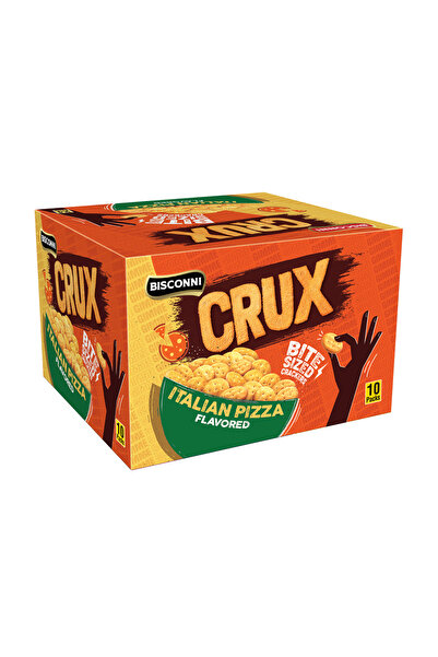 Bisconni كروكس قطع صغيرة بنكهة البيتزا الإيطالية، 10 قطع × 30 غرام × 5 علب