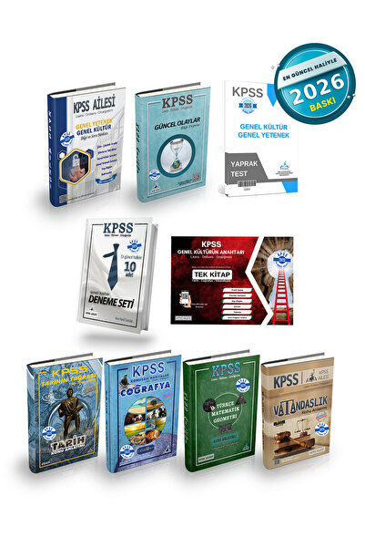 kpss ailesi 2026 KPSS Genel Kültür Genel Yetenek Tüm Set (Hedef 90+ Seti