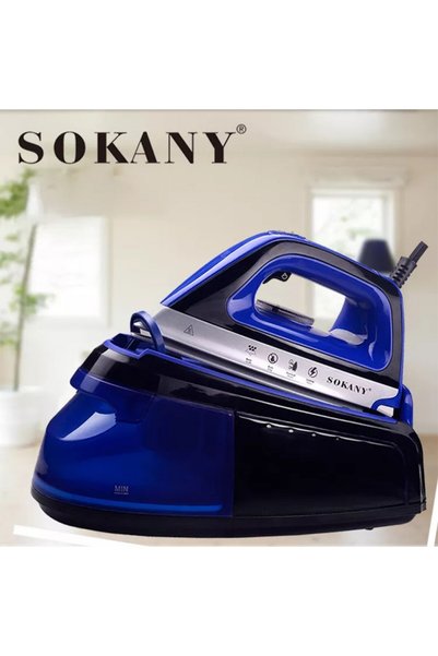 SOKANY Stație de călcat cu abur SK-188, 2400W, 1.2L, Albastru