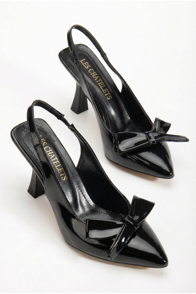 Les Chatelets Soleil Ruban Classique Women's Pointed Toe Slingback Heeled Shoes