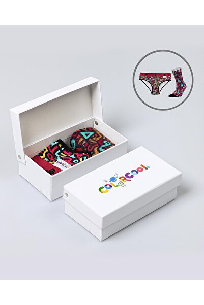 Genel Markalar Color Bomb Graffiti Tasarım Slip Ve Çorap