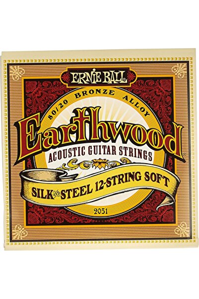 Ernie Ball Earthwood Silk and Steel Soft 12-String 80/20 Bronze Acoustic Guit...