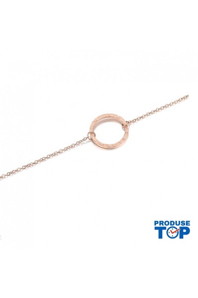 Produse.Top Colier tip choker placat cu aur pentru femei cu pandantiv circular