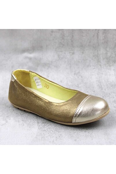 tino Balerini usori , din piele naturala , pentru copii 3221-AURIU/K