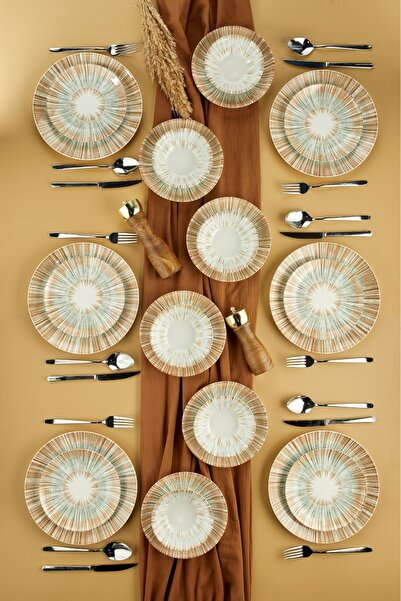 Cooker 24 Parça Porselen Yemek Takımı CKR4073