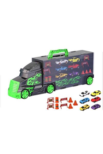 Generic Brand Metro City 6-Vehicle Transport Truck Play Set with Carrying Bag