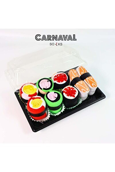 CARNAVAL SOCKS CARNAVAL Set de șosete unisex cadou în cutie pentru sushi - Șo...