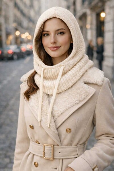 ATE ÖZGÜNEŞ TRİKO TEKSTİL KAPÜŞONLU BALACLAVA İPLİ TRİKO BERE