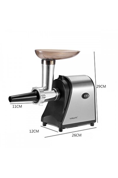SOKANY SK-093 Meat Grinder, 1500W, Sausage Accessory, 2 Grinders, Stainless S...