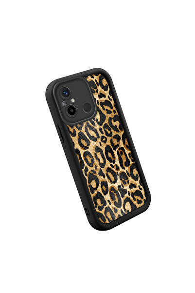 CASEVIBE Redmi 12C Uyumlu Şık Yüksek Kaliteli Leopar Desenli Telefon Kılıfı