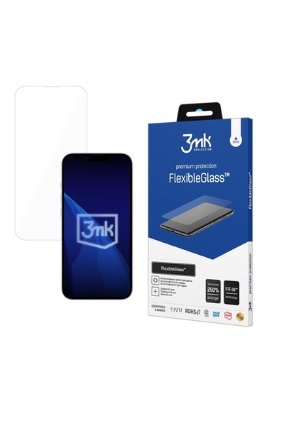 3MK IPhone 16e silicone film, FlexibleGlass, Transparent