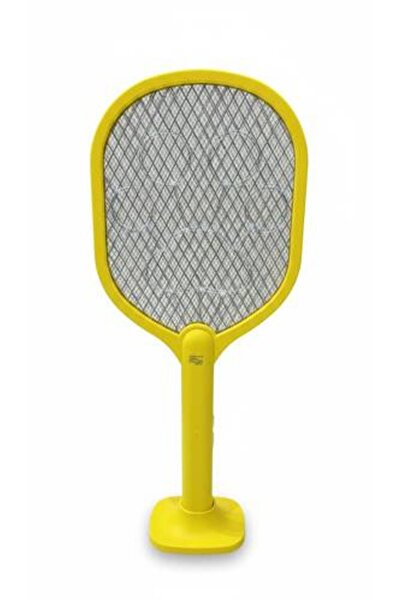 Biki Rechargeable electric mosquito swatter, yellow color, dual voltage, and ...