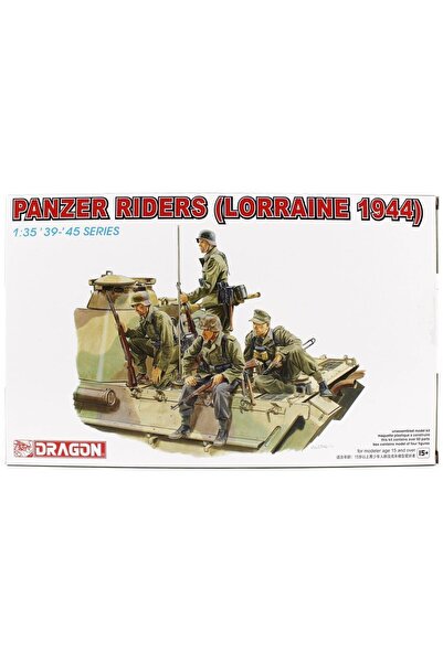 Dragon 6156 1/35 Ölçek, Tank Mürettebatı Figürleri, Lorraine 1944, Plastik Mo...