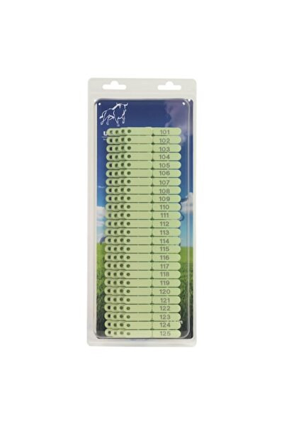 Ukal Crotalii marcare interna pentru ovine și caprine, VERDE, 1-100