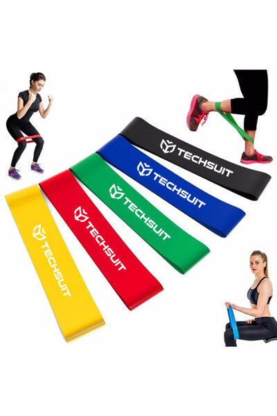 Techsuit Elastic band for fitness, physiotherapy, exercises, sports awt 5 pieces