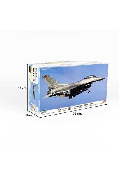 Hasegawa 7522 1/48 Ölçek, F-16CM-50 Fighting Falcon (Dark Viper), (Limited Edition), Savaş Uçağı Pl