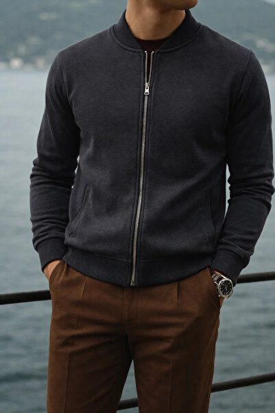 COMBİNE MİCHAİL Чоловічий Relax Бавовняний Фума Бол Коледж Куртка