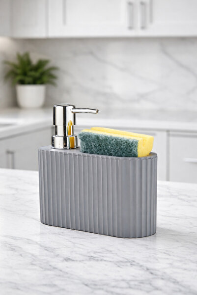 lungo home Liquid Soap Dispenser with Sponge Holder, Detergent Dispenser with...