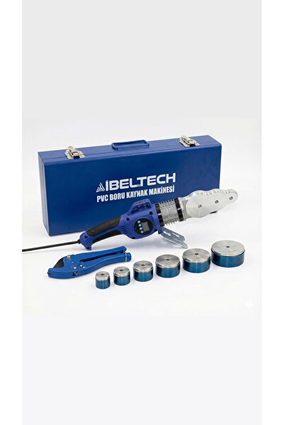 İBELTECH 1000W Dijital Ekranlı Pprc Plastik Boru Kaynak Makinası - 6 Paftalı ...