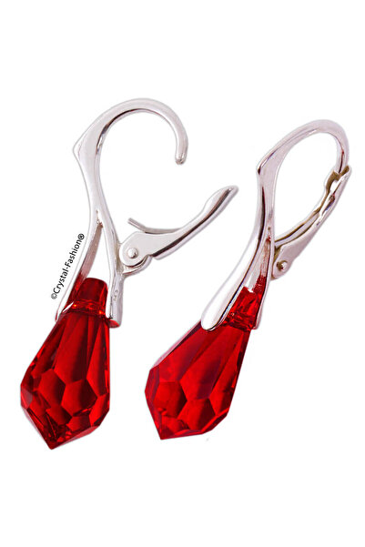 Crystal-Fashion® Silver Teardrop Earrings