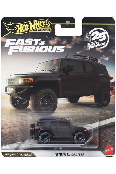 HOT WHEELS Premium Fast & Furious 25. Yıl Toyota FJ Cruiser 1:64 Diecast Mode...