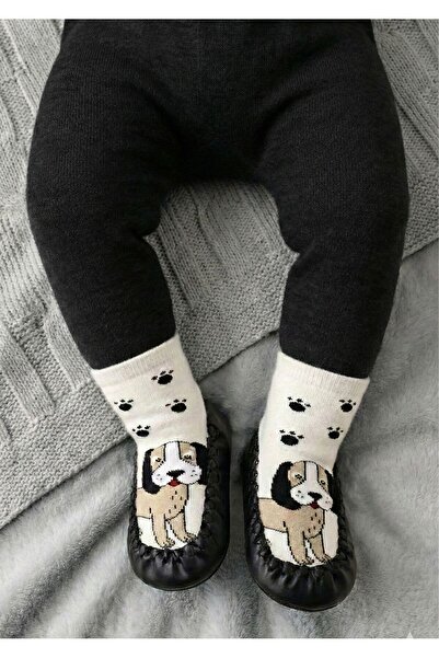 Numix Baby Kids Çarık Çorap, Hakiki Deri, Kaymaz Taban, Bebek Çocuk Patiği