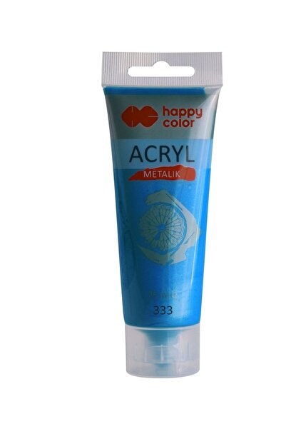 HAPPY COLOR Culoare acrilica 75 ml, bleumarin metalic,