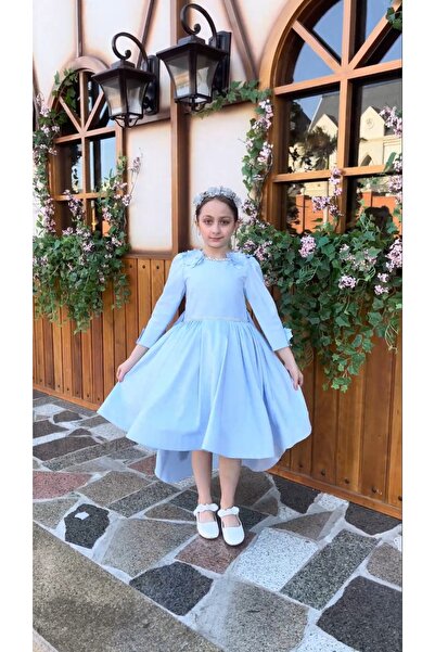 Generic Girls' dress for special occasions with long sleeves