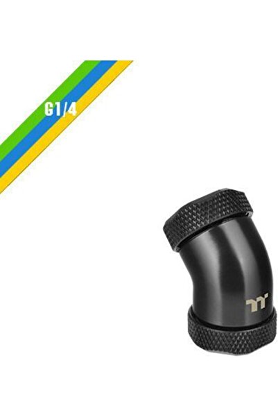 THERMALTAKE Pacific Tube 45 Degree 12mm Black