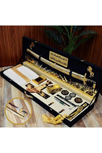 Smell Me علبة هدايا فاخرة تحتوي على سيف فاخر ومبخرة خشبية أكريليكية