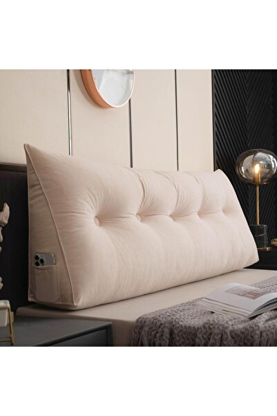 Arabest Queen Triangle Bed Wedge Pillow for headboard Gap Triangular Reading ...