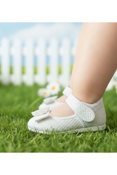 KANTEX Children's Ballet Shoes with Velcro Bows, Non-Slip Lightweight Sole, K...