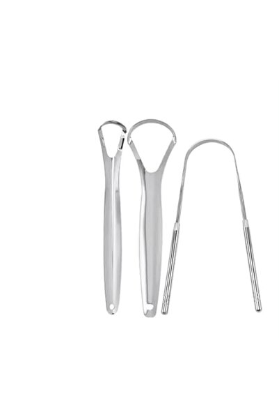 Arabest مجموعة من 3 قطع من أدوات تنظيف اللسان المحمولة المصنوعة من الفولاذ ال...