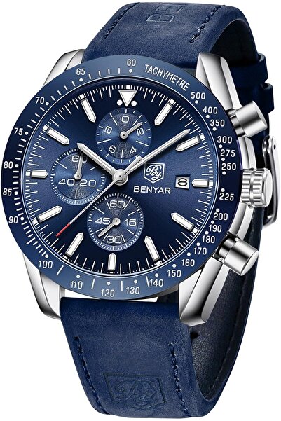 Genericc BY BENYAR Mens Watches Chronograph Analog Quartz Movement Stylish Sp...