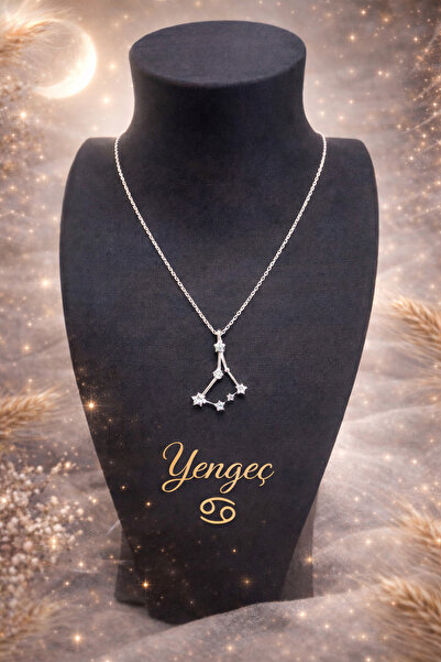 Gözde Sayarı Store Gözde Sayarı'nın Kişiye Özel Gümüş Yengeç Burcu Kolye