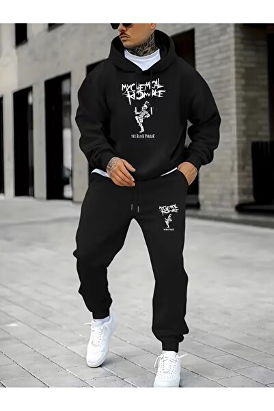 LAND MODA مجموعة رياضية كاجوال من ديلي سبورت تريند مكونة من قطعتين K بغطاء رأ...