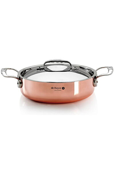 De Buyer Prima Matera Saucepot copper/steel low 28cm induction