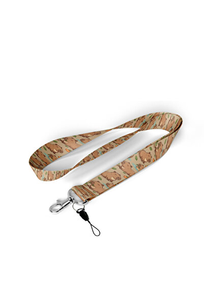 PİKASİS Kapibara Desenli Boyun Askı İpi