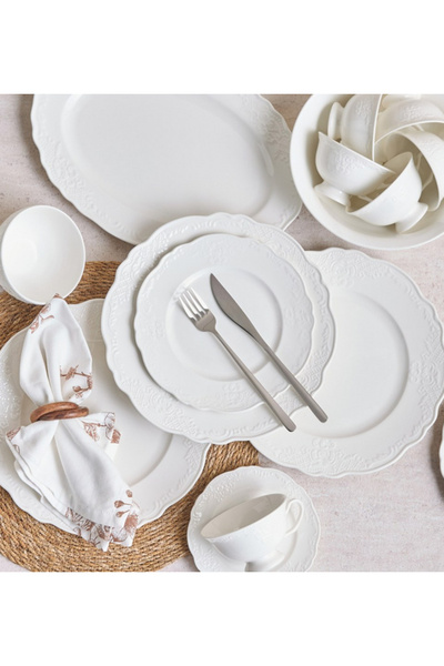 Generic Hellen 32-Piece New Bone China Dinner Set - Serves 6