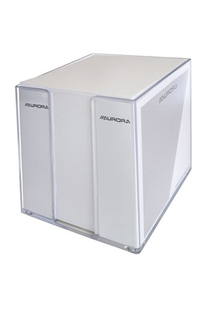 Aurora Cub hartie alba 9x9x9cm, cu suport plastic,