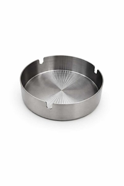 BRANCO TASARIM Stainless Steel Ashtray, Round Ashtray 8 cm