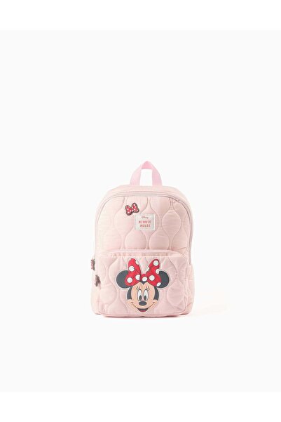 Ziddy Minnie Mouse padded backpack for babies and girls, light pink