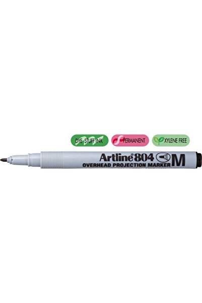 artline OHP Non-Permanent marker 804, varf mediu - 1.0mm - negru