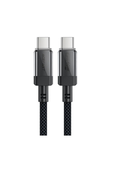 Acefast C12 USB-C / USB-C PD cable 60W 480Mb/with nylon braid - black