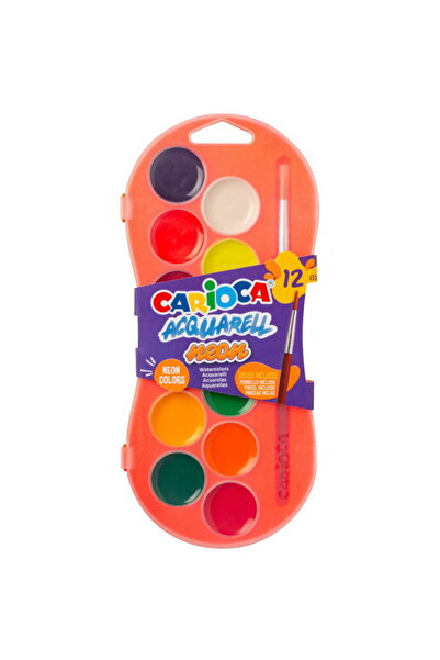 CARIOCA Washable watercolors, 12 colors/box,
