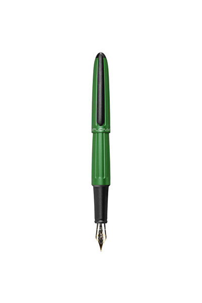 Diplomat Stilou Aero, cu penita M, aurita 14kt. - green - limited edition