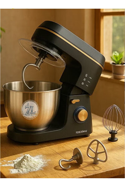 TOSCANA U Toscana U 7L 1400W Electric Stand Mixer with Lid and LED Light