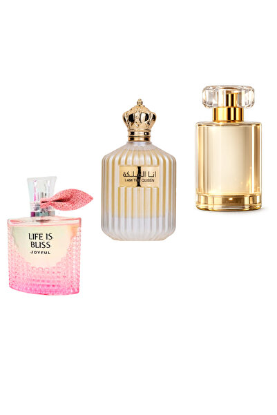 ARD AL ZAAFARAN Package of 3 Women's Perfumes + I Am The Queen + Life Is Blis...